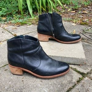 Kork-ease Casper Leather Ankle Boot Black size 7